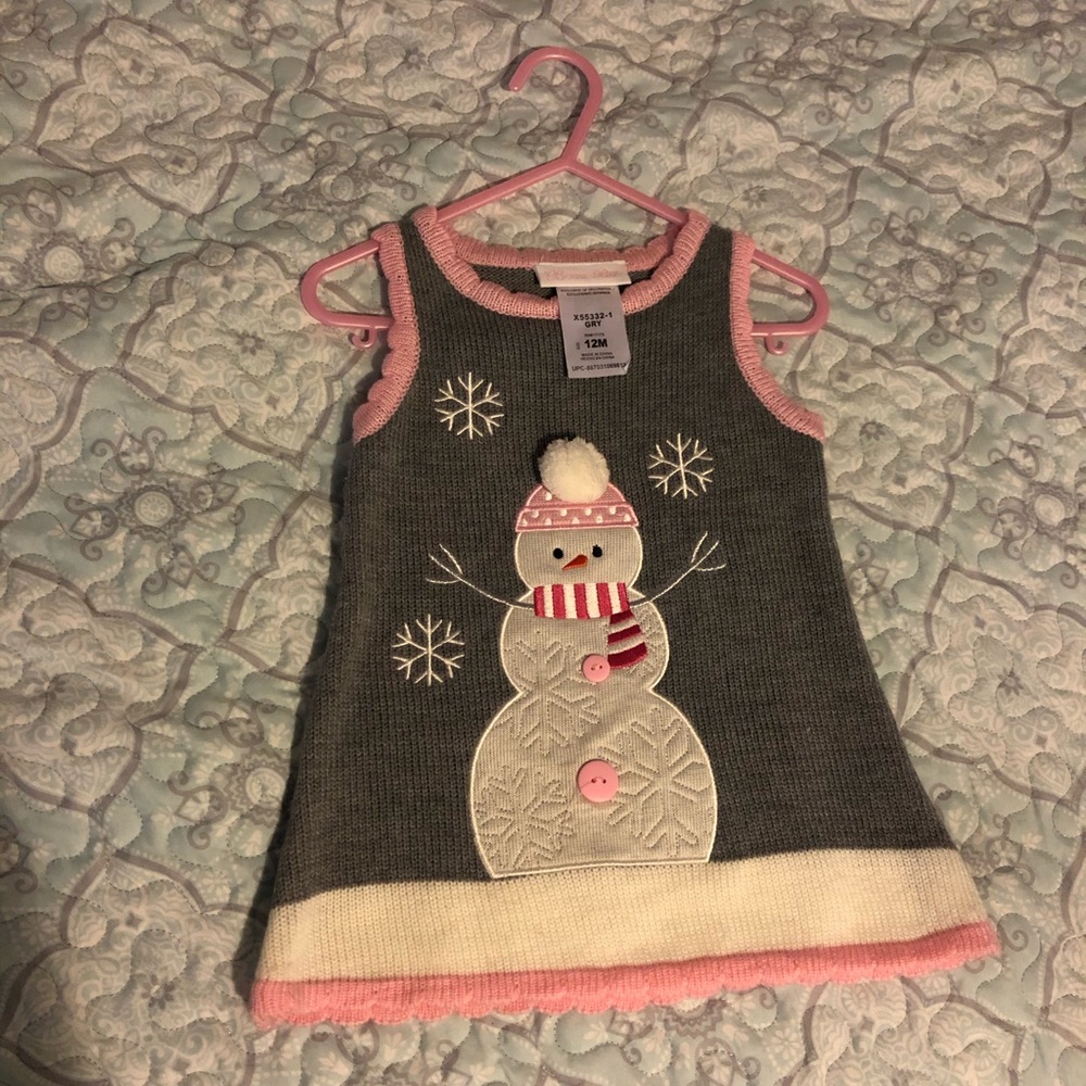 Baby Girl Snowman Dress